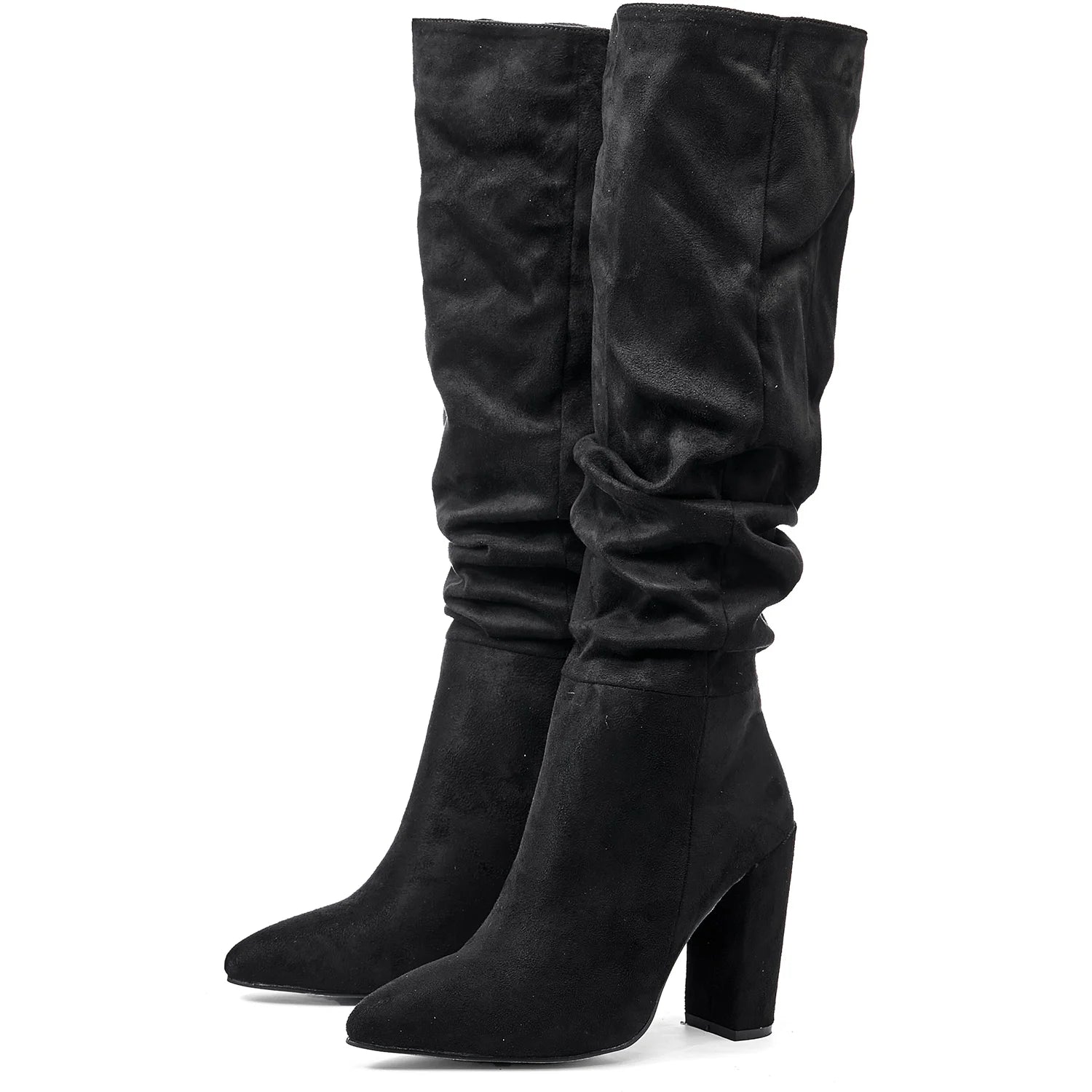 Bottes hautes à bout pointu tendance pour femmes