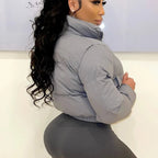 Manteau épaisse en coton bouffante pour femmes