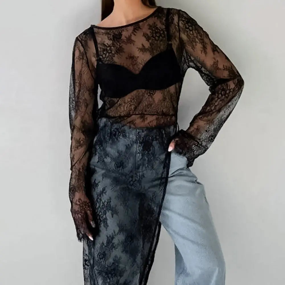 Robes en dentelle irrégulières pour femmes