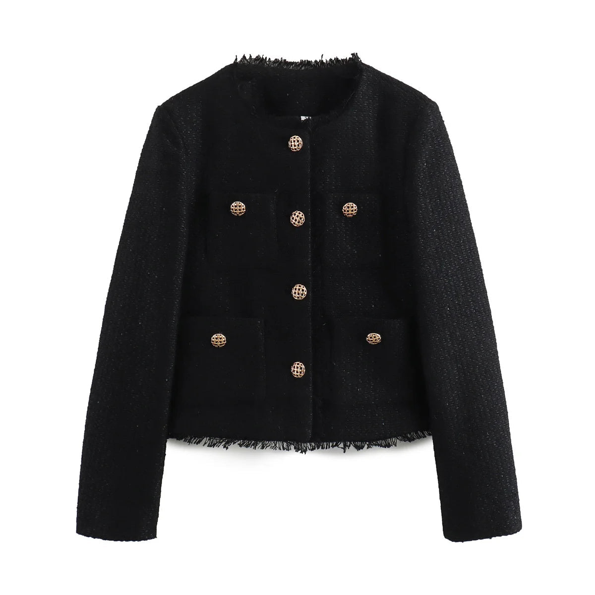 Veste en tweed basique chic pour femmes