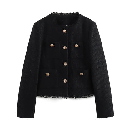 Veste en Tweed Femme – Style Chic