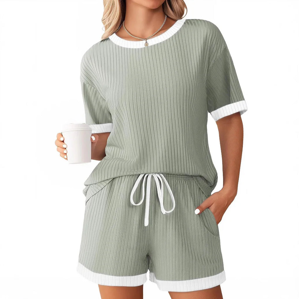Ensemble short courts décontracté pour femmes