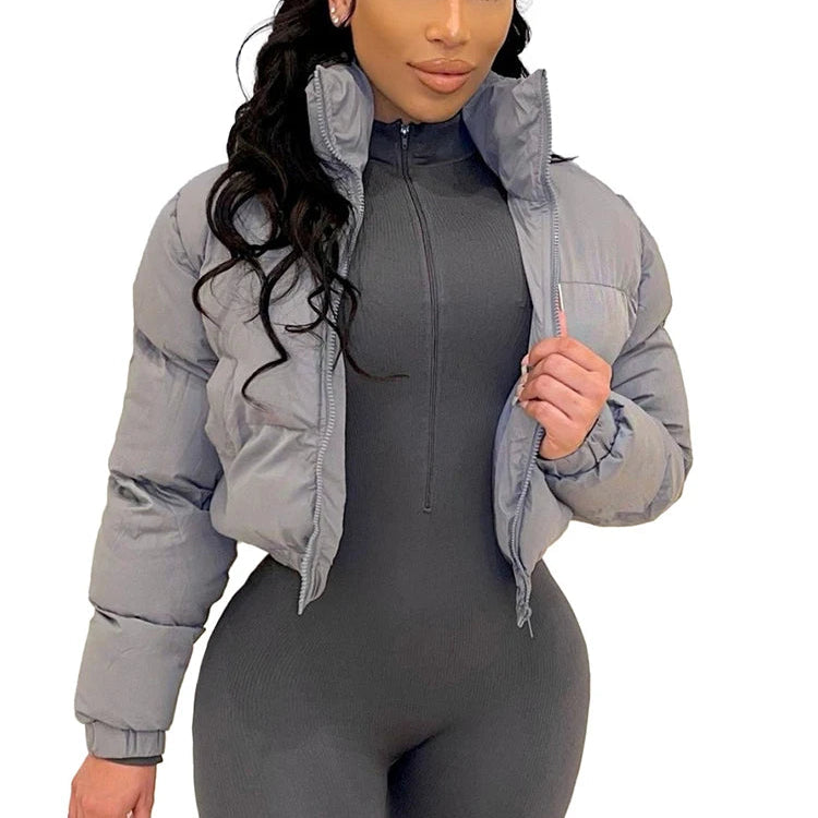 Manteau épaisse en coton bouffante pour femmes