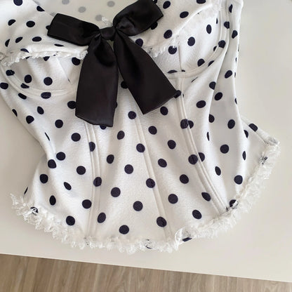 Débardeur Doux Femme – Imprimé Pois