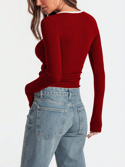 T-Shirt Manches Longues Femme – Style Y2K
