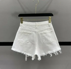 Shorts en jean taille haute pour femmes