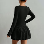 Robe élégante à manches longues pour femmes
