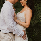 Robe de mariée trapèze en dentelle et Tulle pour femmes