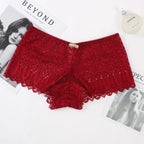 Culotte en dentelle transparente pour femmes