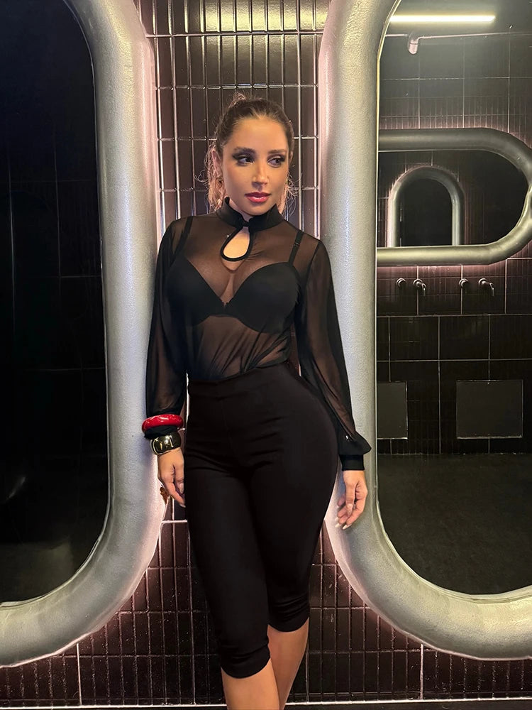Ensemble 2 pièces haut court à boutons en maille + short pour femmes