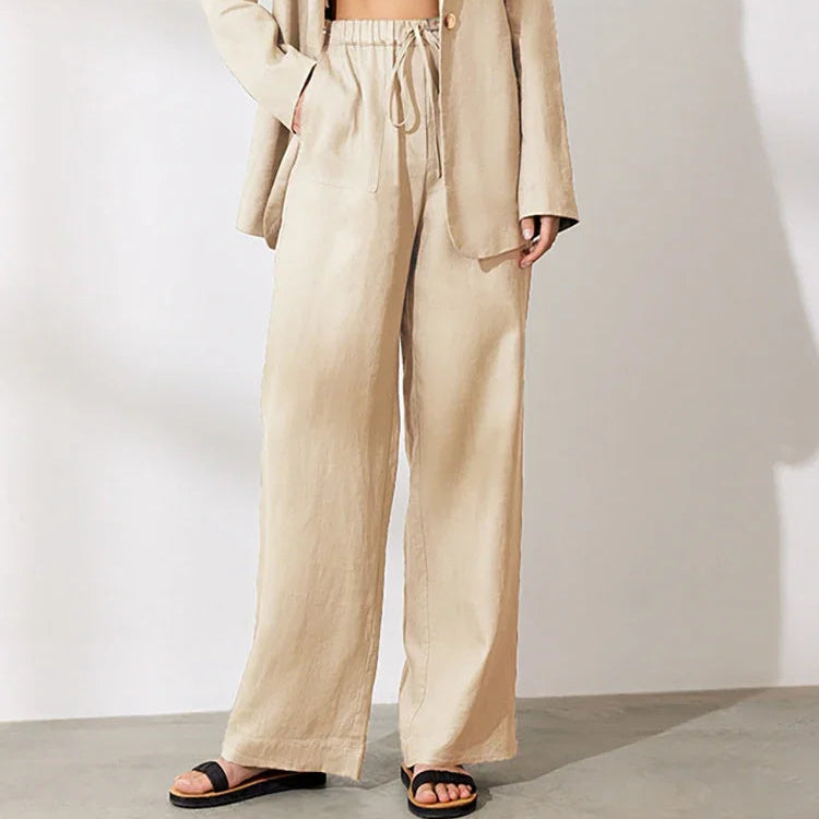 Pantalon d'été en coton pour femmes
