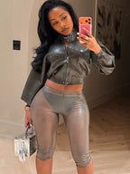 Short transparent pour femmes