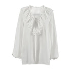 Chemise décontracté à col en v pour femmes