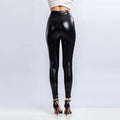 Leggings en cuir taille haute pour femmes