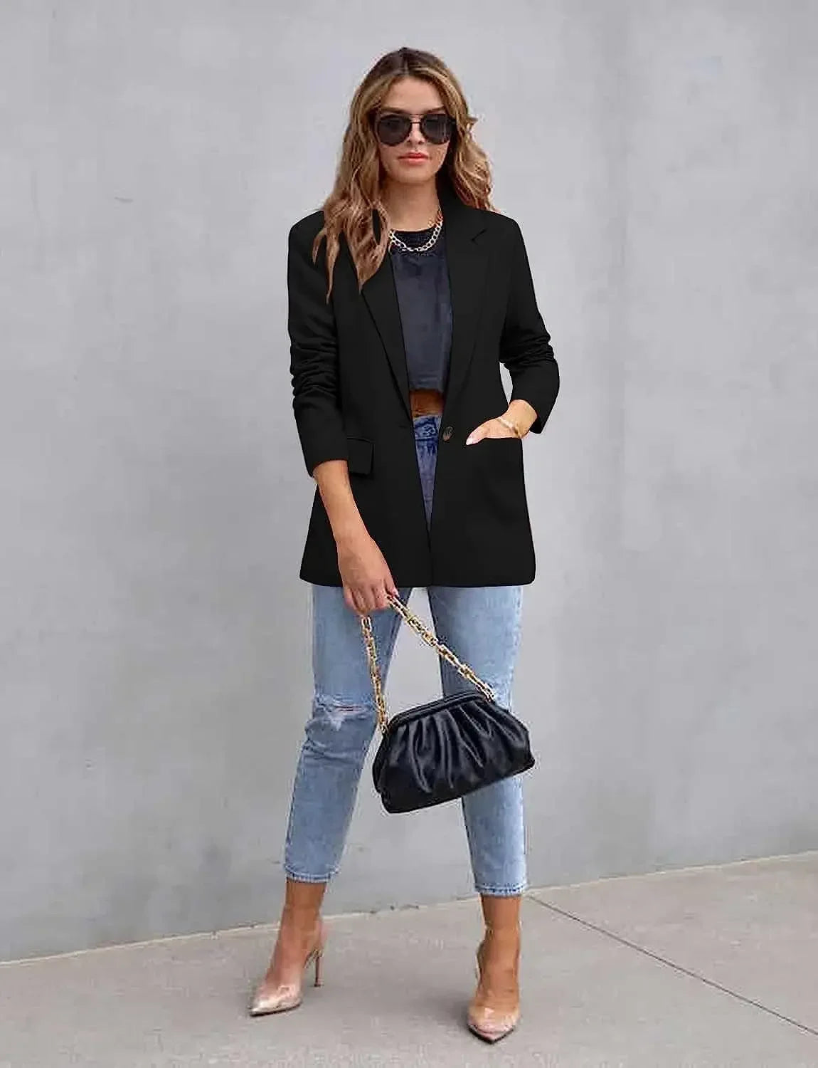 Blazer à manches longues pour femmes