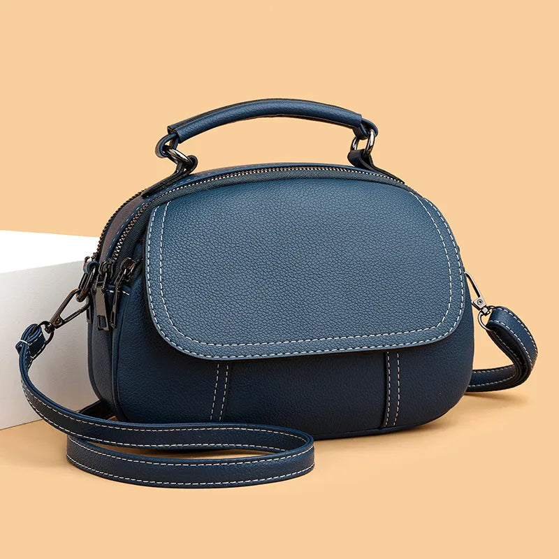 Sac à bandoulière rétro en cuir PU pour femmes