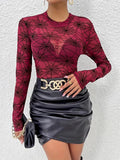 T-shirts en maille fine transparente amincissante pour femmes