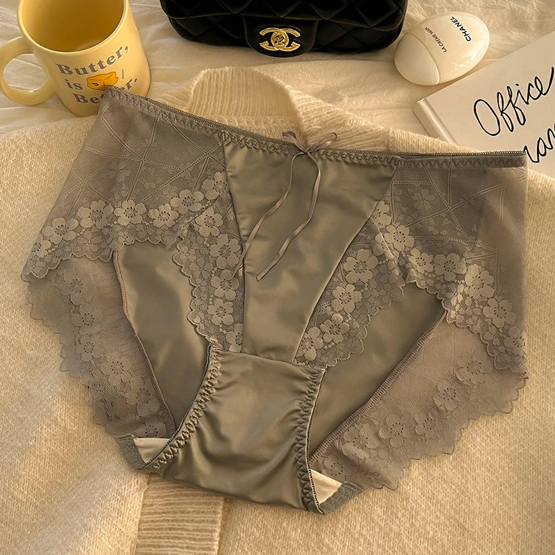Culotte en dentelle taille haute pour femmes