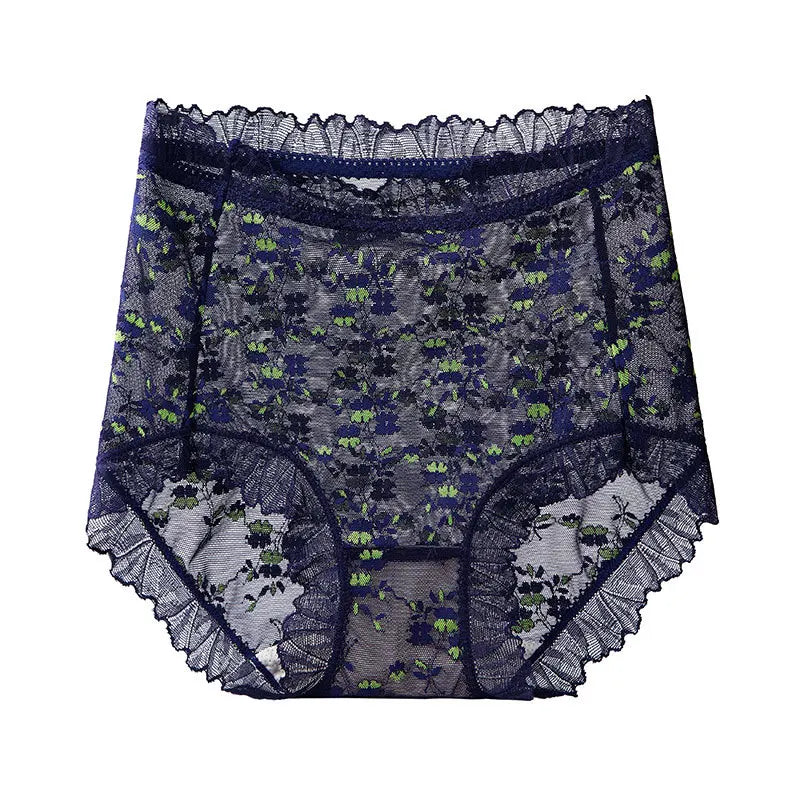 Culottes imprimé taille haute transparent pour femmes