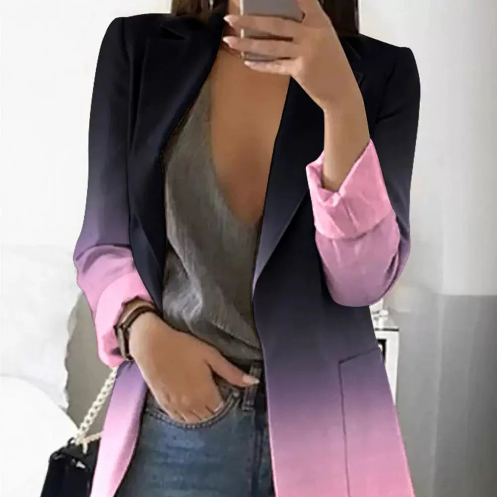 Blazer élégant à manches longues pour femmes