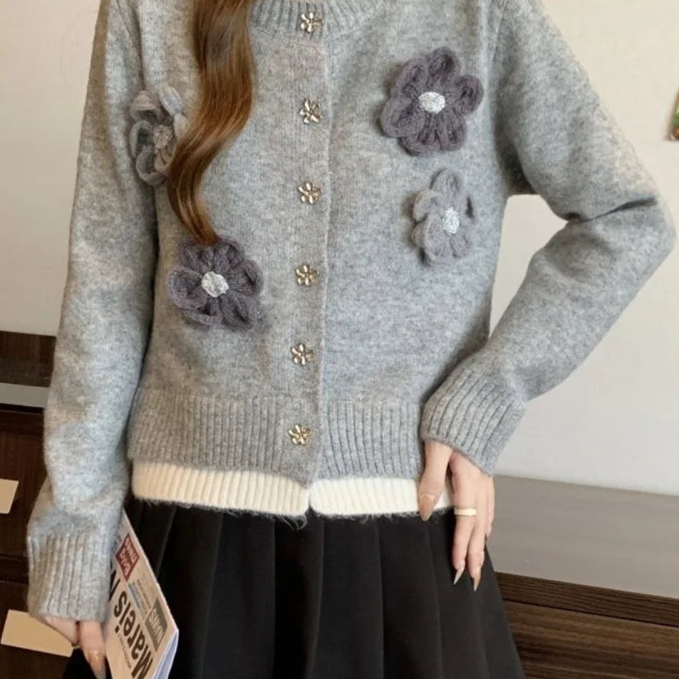Cardigan court pour femmes