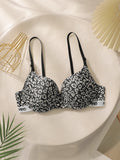 Soutien-gorge sexy imprimé léopard pour femmes