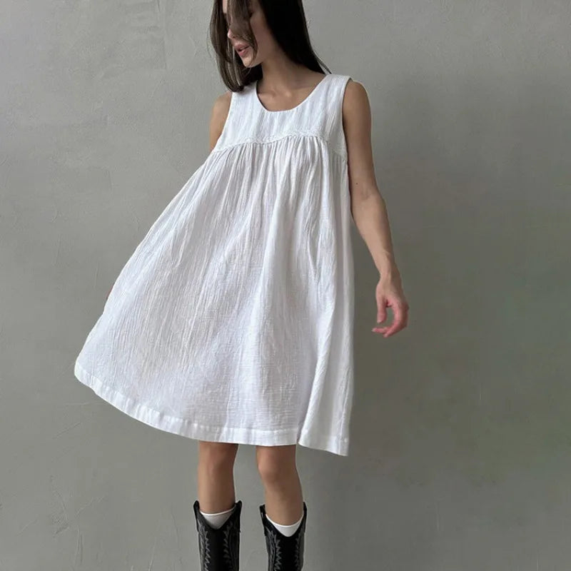 Robe courte d'été décontractée pour femmes