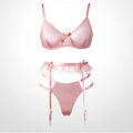 Ensemble de lingerie string et soutien-gorge confortables et amples pour femmes