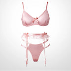 Ensemble de lingerie string et soutien-gorge confortables et amples pour femmes