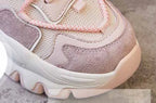 Baskets en maille daim en cuir véritable pour femmes