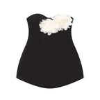Robe bustier mini fleurie d'été pour femmes