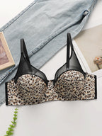 Soutien-gorge imprimé léopard pour femmes