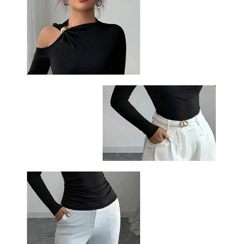 T-Shirt à épaules dénudées pour femmes