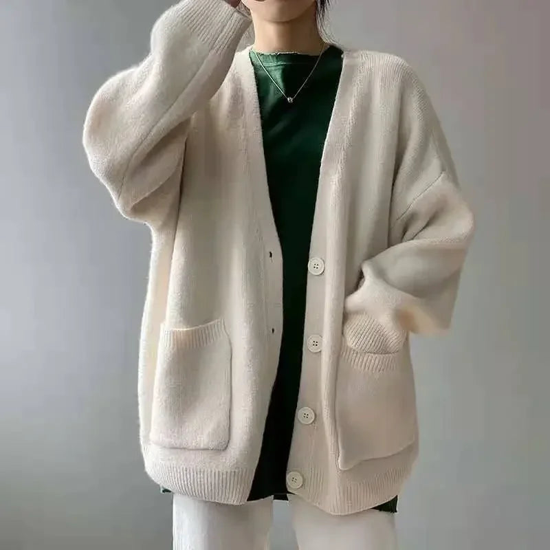 Cardigan décontracté de style paresseux pour femmes