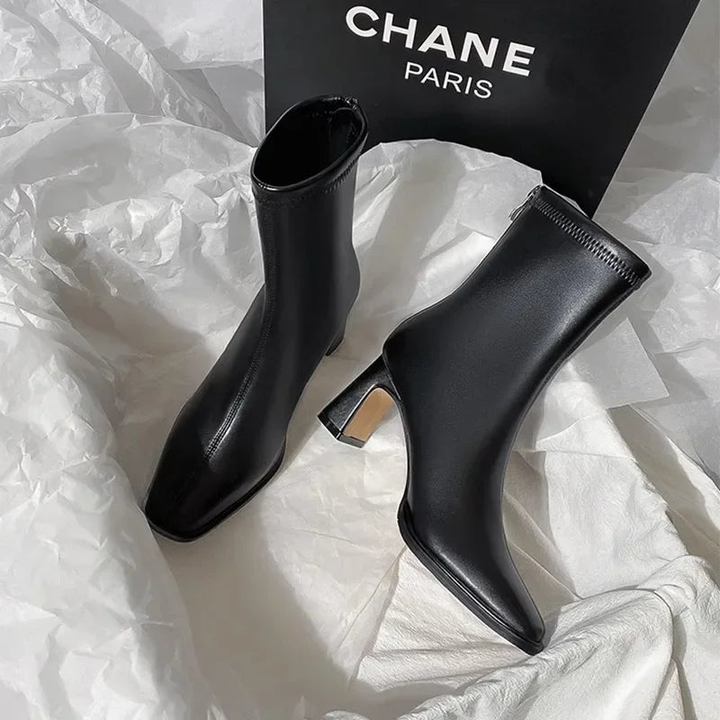 Bottines vintage chaudes en coton pour femmes