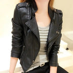 Vestes et blazers en cuir PU pour femmes