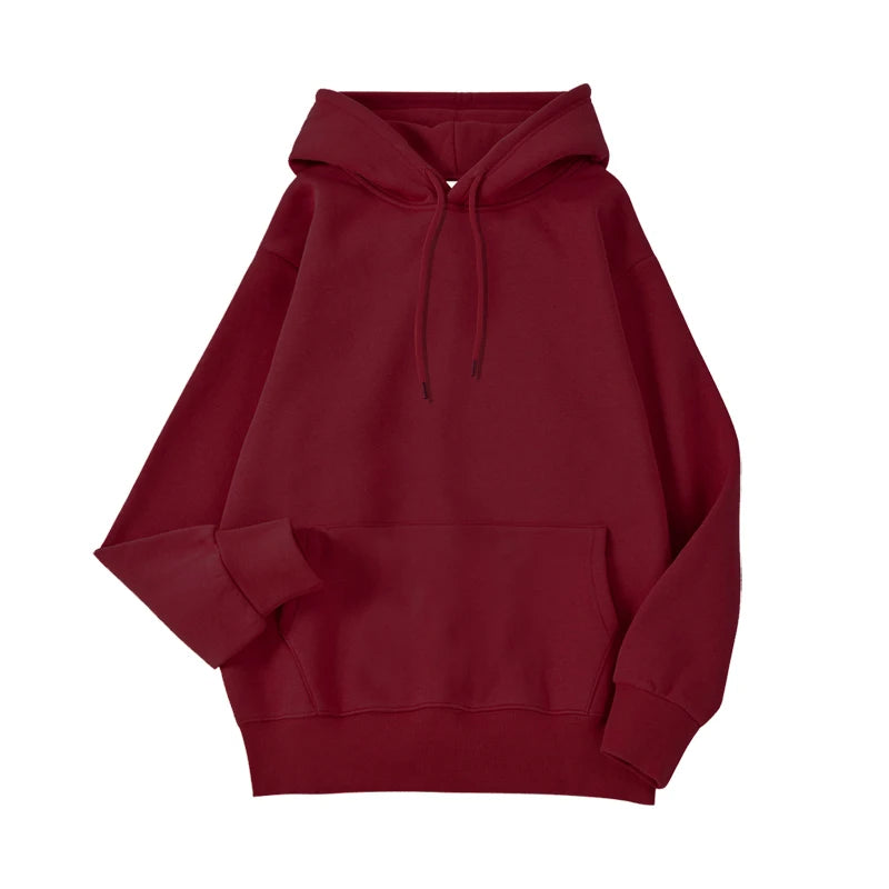Sweat à Capuche Uni Femme – Style Décontracté