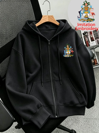 Sweat à Capuche Zippé Femme – Imprimé Bahamas