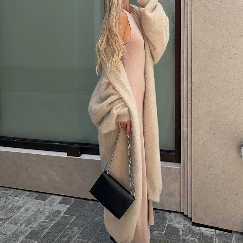 Cardigan femme chaud et doux à manches longues
