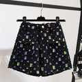 Short d'été tendance taille haute pour femmes