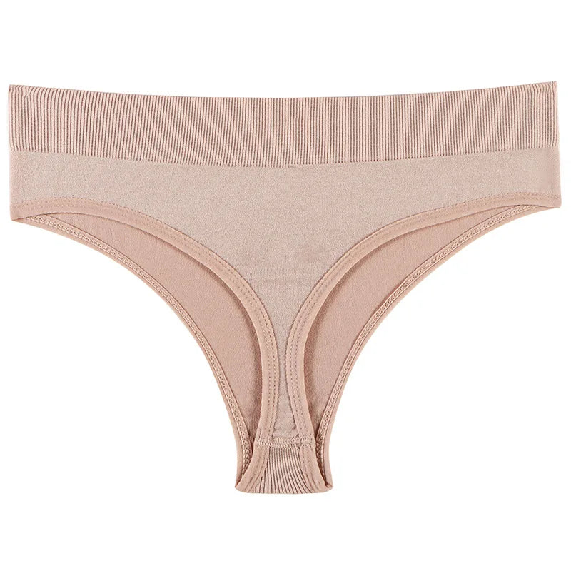 String taille basse sans couture pour femmes