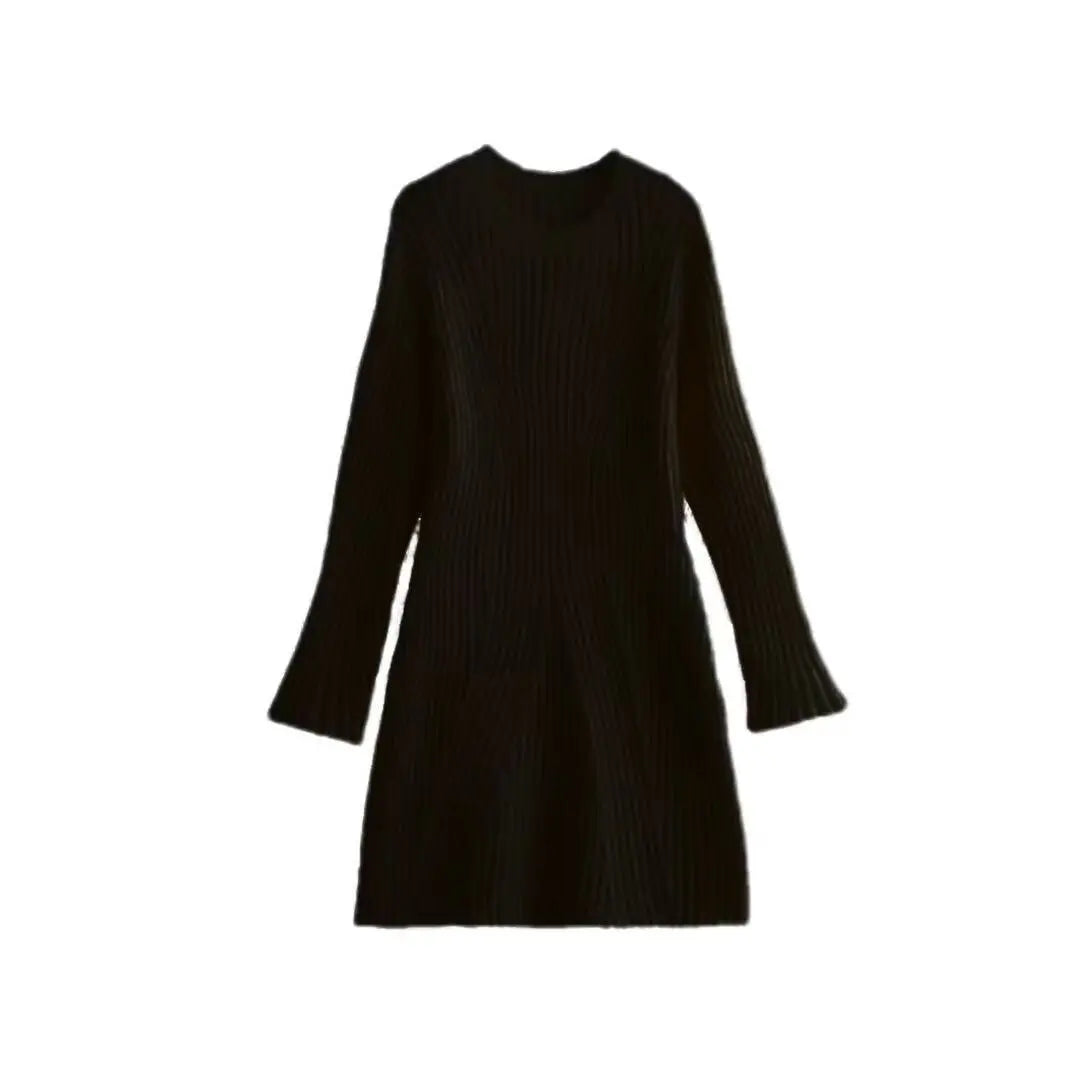 Robe tricotée effet amincissant pour femmes