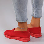 Chaussures plates d'été en maille respirante pour femmes
