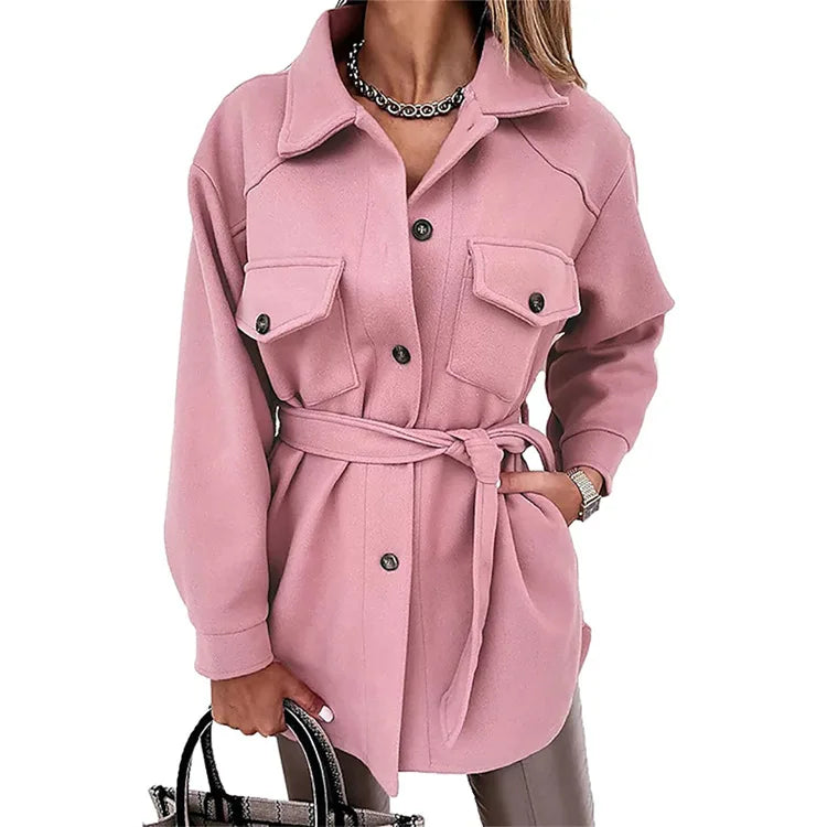 Veste en laine à manches longues pour femmes