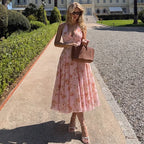Robe imprimée de fleurs pour femmes