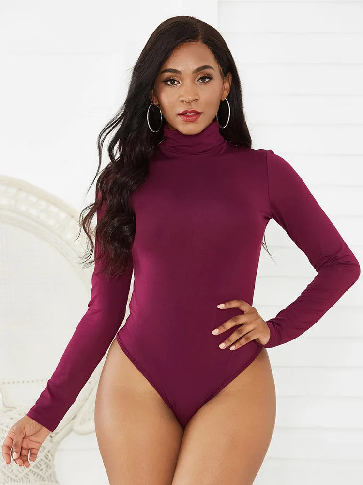 Body à col roulé pour femmes