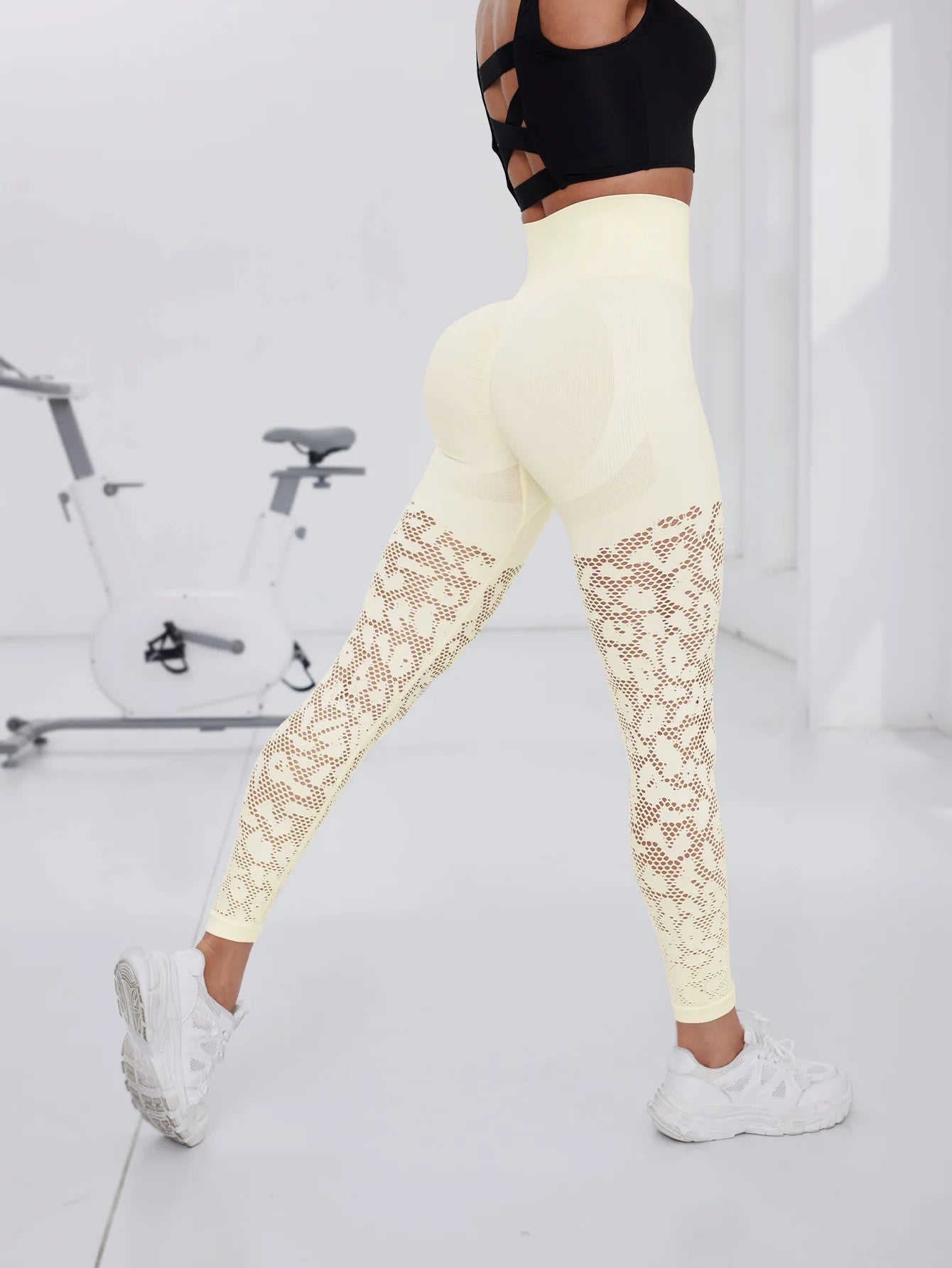 Leggings en maille sans couture pour femmes