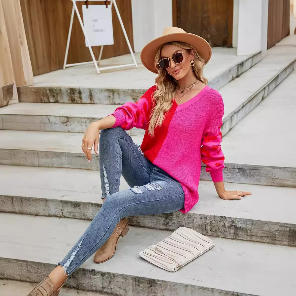 Pull haut en couleur pour femmes