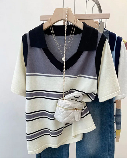 Pull Léger Femme – Manches Courtes