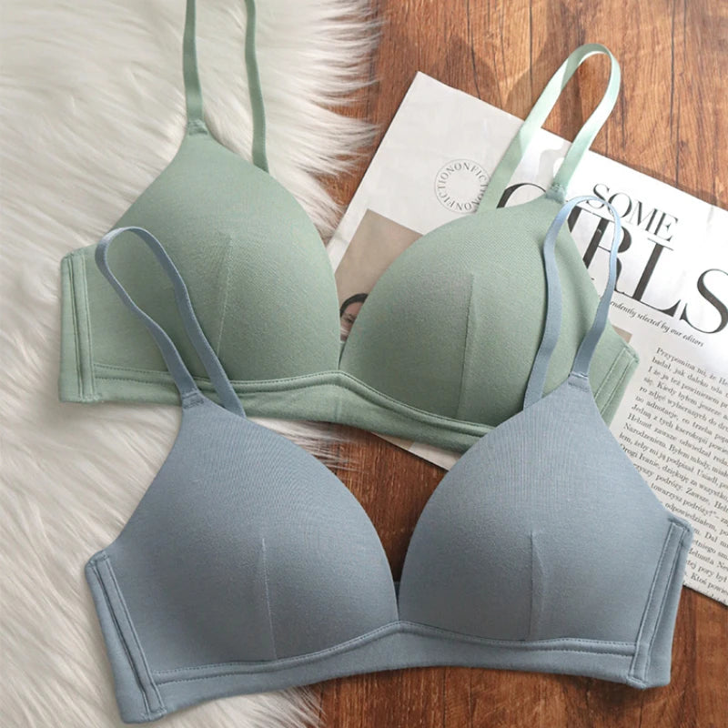 Soutien-gorge push-up en V profond sans couture pour femmes